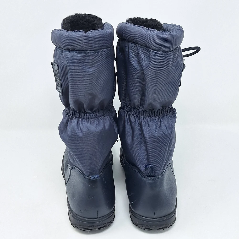 Coach Navy Winter Boots Teddy Bear Lining A9177 Sage